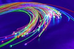 Ultra Violet Fibre Optics - 100 strands x 1m long